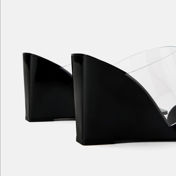 ZARA Jeweled Vinyl Wedges - Picture 8 of 8